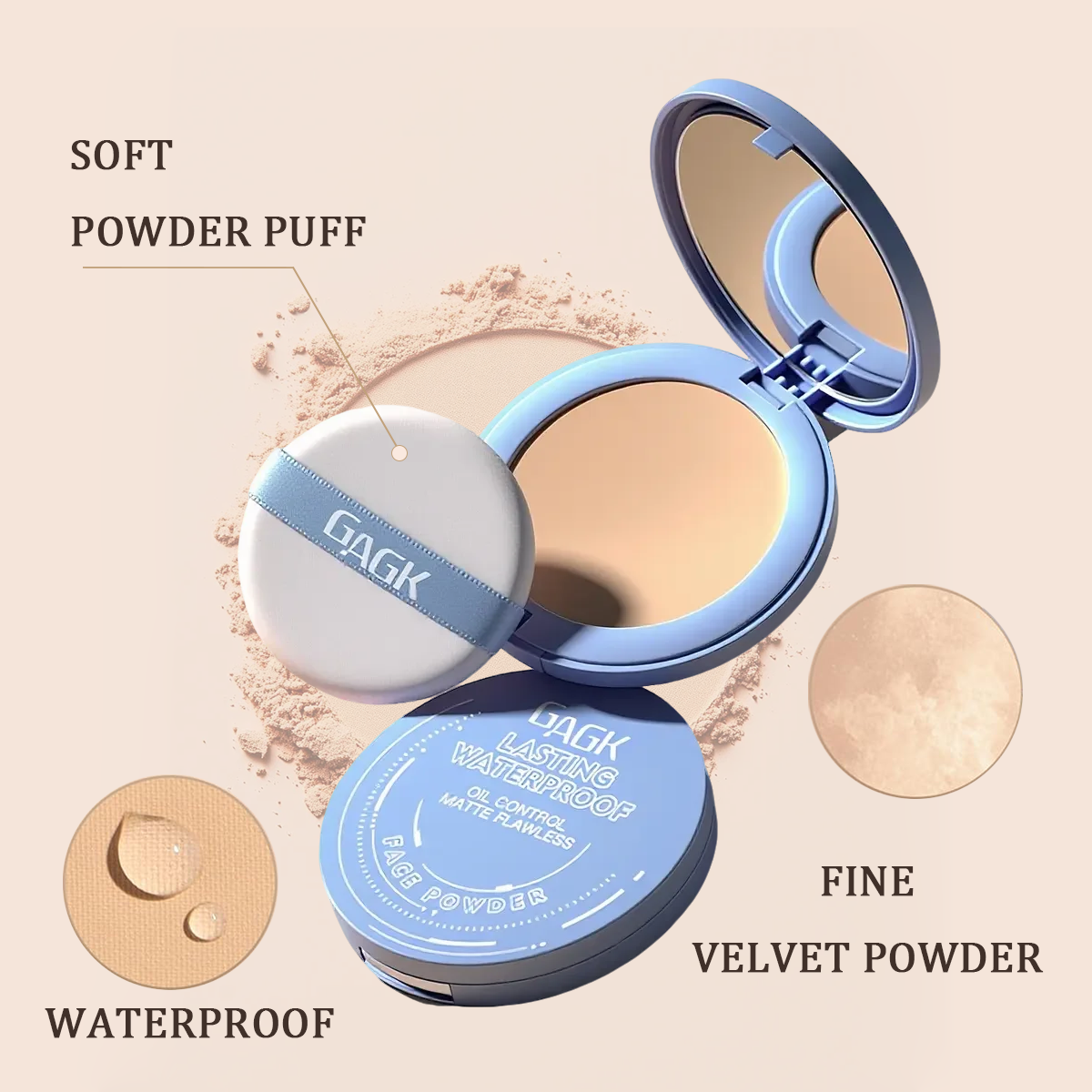 Matte Wet And Dry Powder（BUY 1 FREE 1）