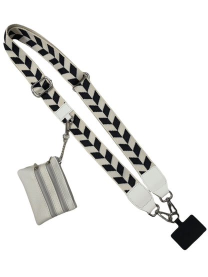 Phone Strap with Zippered Pouch