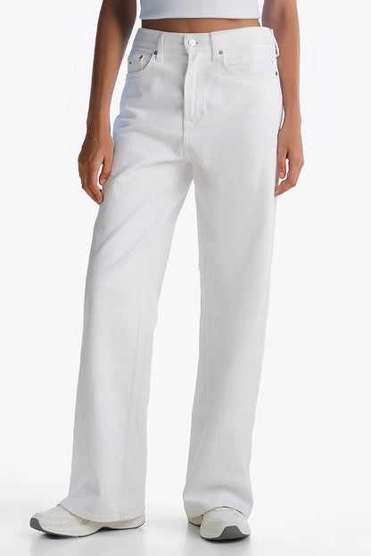 Women's Minimalist High Waist Denim Stretch Wide Leg Jeans