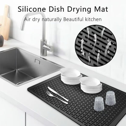 500°F/220°C Heat-Resistant Silicone Stove Cover Mat & Utensils