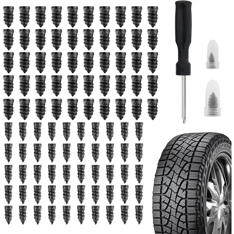 One-second tire repair🚗Vacuum Tire Mending Nail
