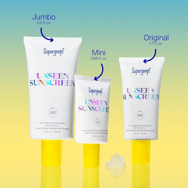 Unseen Sunscreen - SPF 40 - Invisible, Broad Spectrum Face Sunscreen + Makeup-Gripping Primer