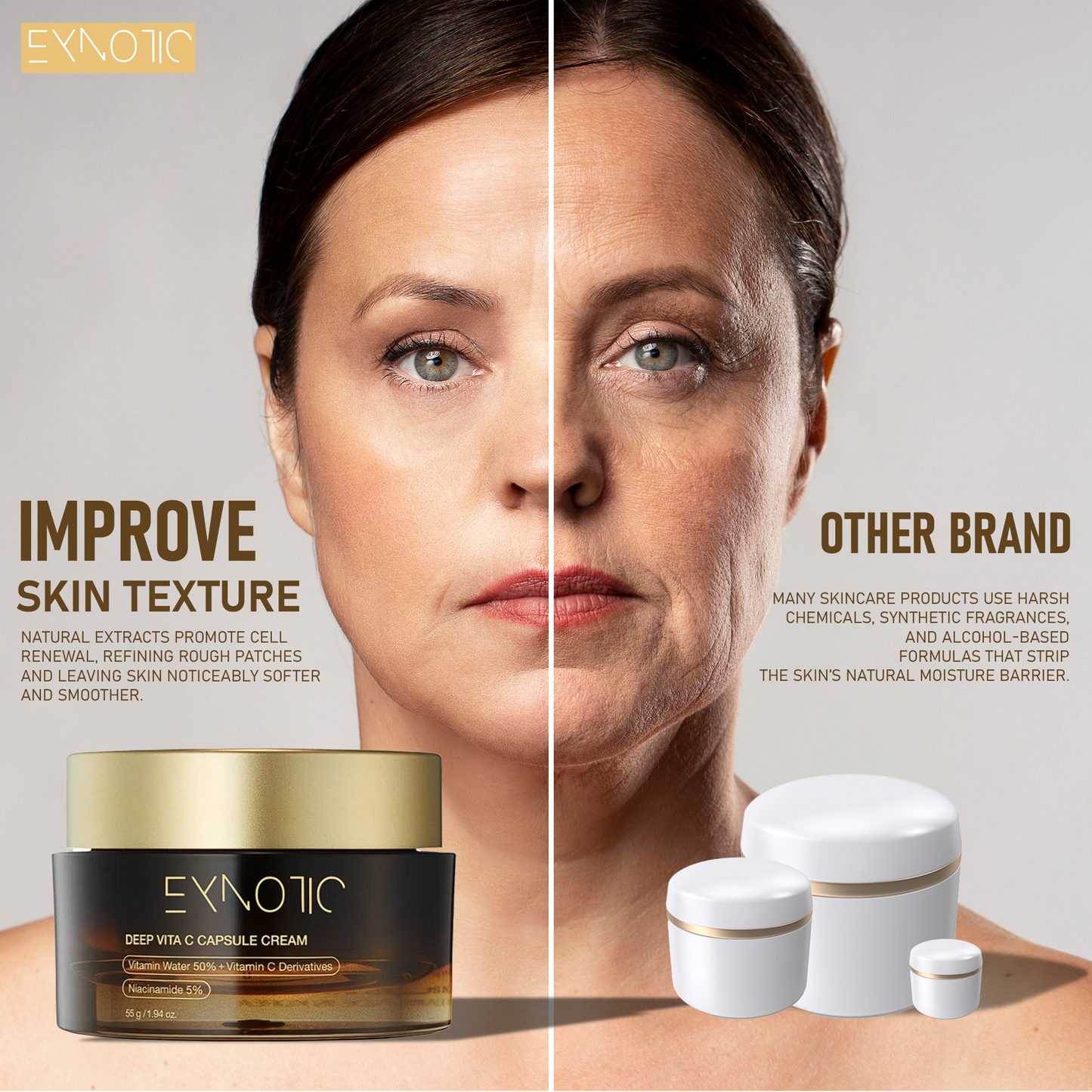 Exnotic—Gel With Vitamin C Capsule Cream